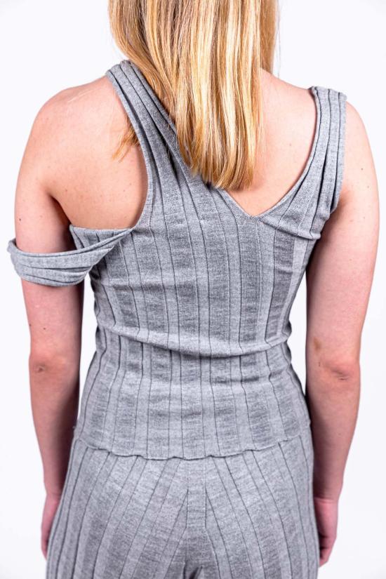  베이스레인지 민소매 티셔츠 Baserange Adler 메리노 울 탱크 빌로우 그레이 - BASERANGE