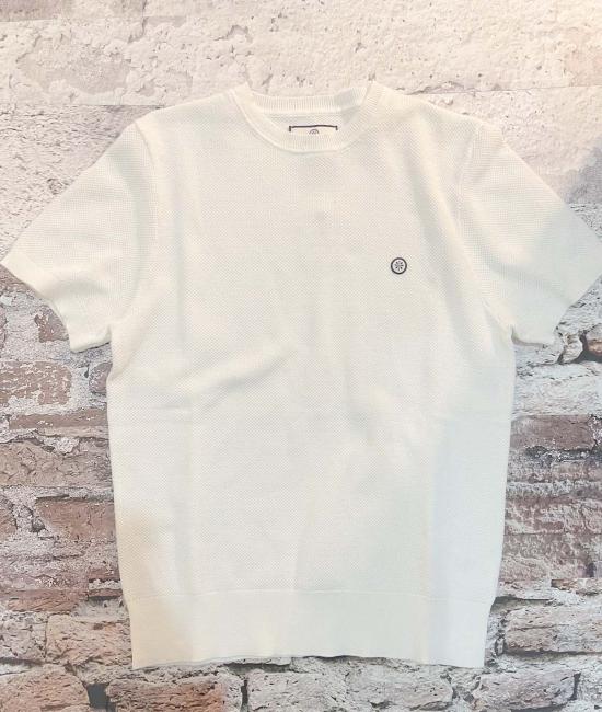  Champlain 반팔 티셔츠 샹플랭 니트 티셔츠 네이비/화이트