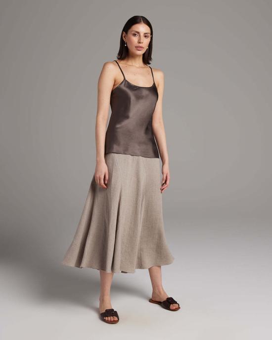  보즈 민소매 티셔츠 리퀴드 실크 탱크 - VOZ