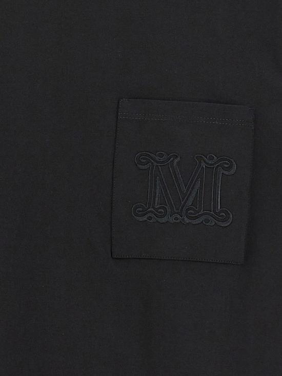  막스마라 반팔 티셔츠 막스 마라 파파이아 티셔츠 블랙 - MAX MARA