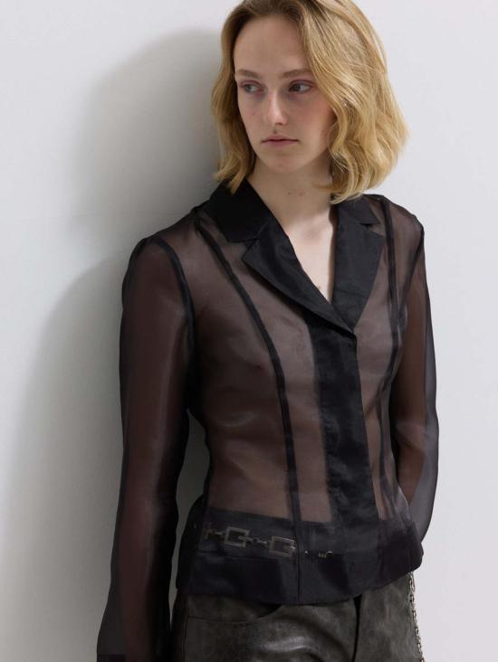  호스비에르그 블라우스 아쿠아 탑