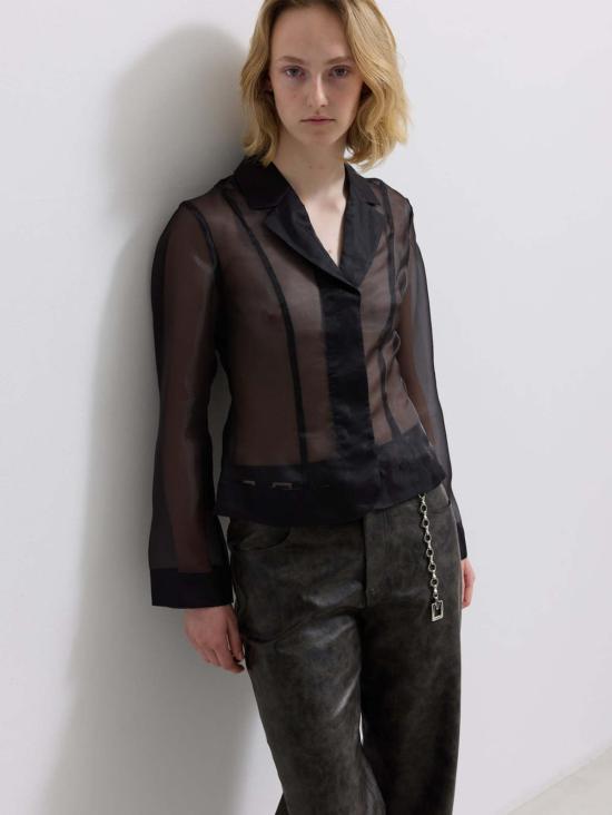  호스비에르그 블라우스 아쿠아 탑 - HOSBJERG