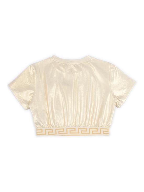  [키즈] 베르사체 트레이닝 상의 아동용 골드 티셔츠 - VERSACE