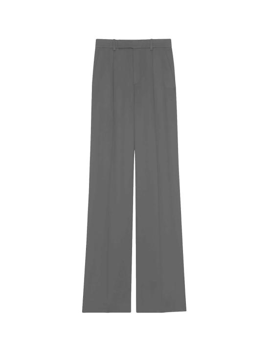  생로랑 스트레이트 팬츠 랩 팬츠 블랙