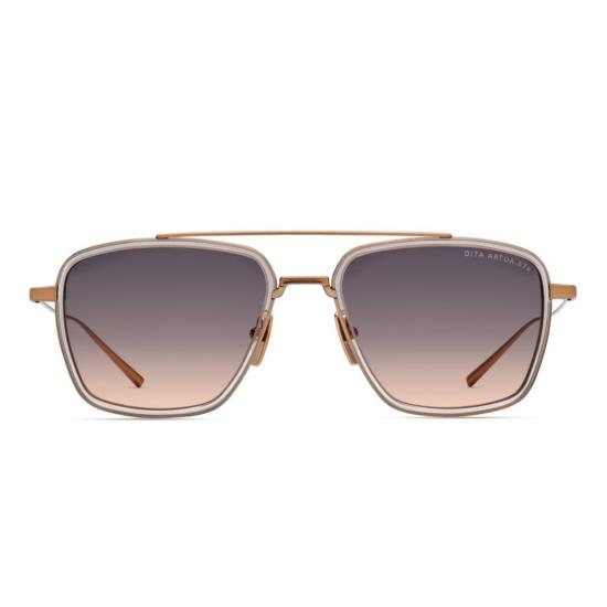 디타 안경 Dita Artoa.57 선글라스 로즈 골드 크리스탈 클리어 - DITA