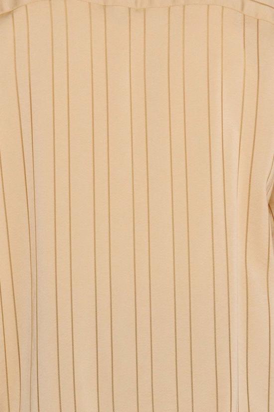  Graphia New York 반팔 셔츠 그라피아 뉴욕 발렌수엘라 베이스볼 칼라  골드 새틴 스트라이프 - OTHER BRANDS