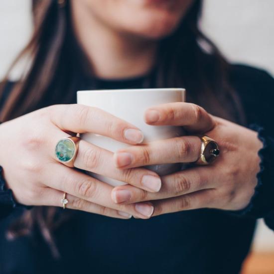  타린 토마스 반지 에버렛 링 오션 재스퍼 - TARIN THOMAS