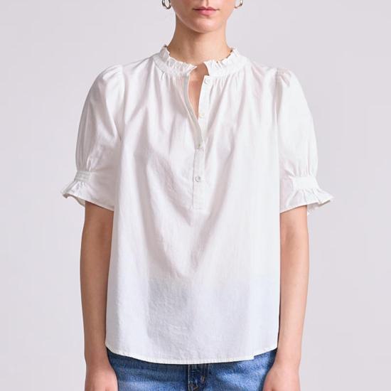  어피스 어파트 블라우스 에이피스 어파트 로스 알토스 탑 크림 - APIECE APART