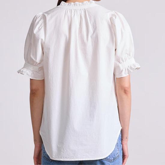  어피스 어파트 블라우스 에이피스 어파트 로스 알토스 탑 크림 - APIECE APART