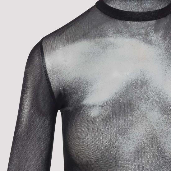  장 폴 고티에 블라우스 바디 더스트 탑 블랙 실버 - JEAN PAUL GAULTIER