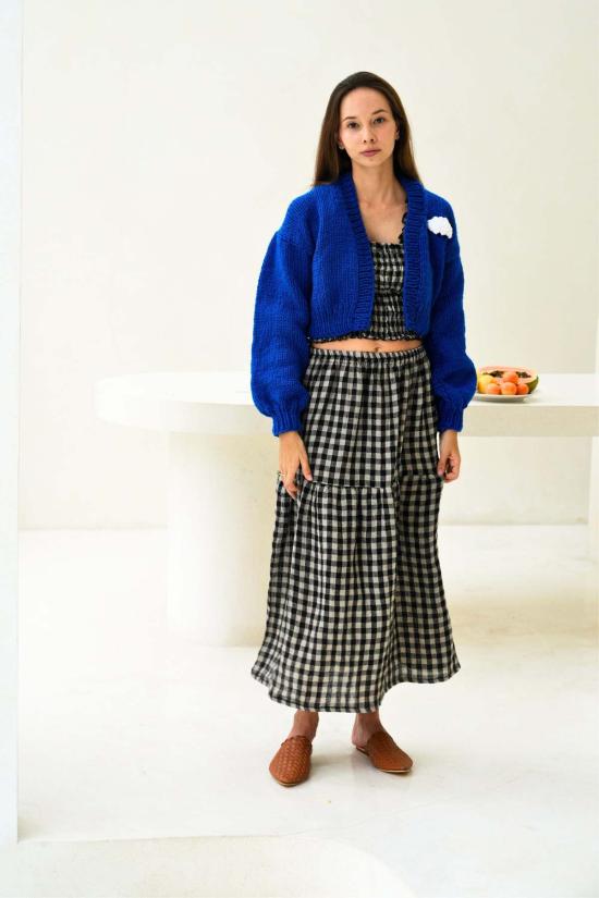  Pink Haley 가디건 핑크 헤일리 레이첼 울  블루 - OTHER BRANDS