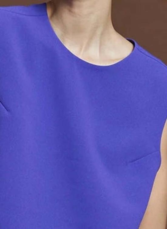  카렘 블라우스 포 리프 패널 슬리브리스 탑 - KAAREM