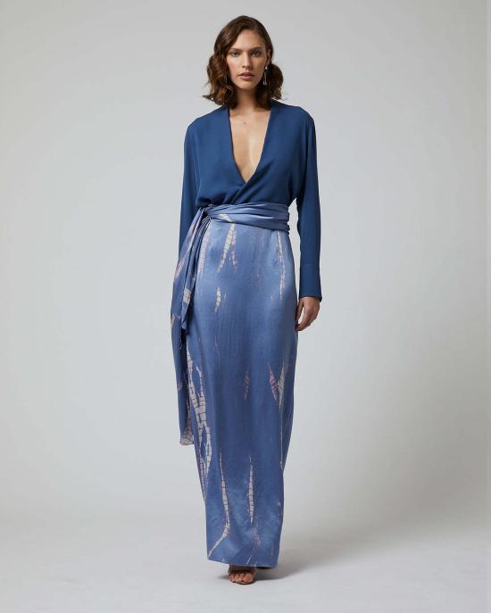  보즈 롱 원피스 타이 다이 컨버터블 드레스 - VOZ