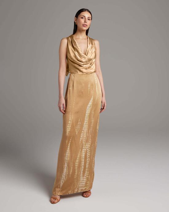  보즈 롱 원피스 타이 다이 컨버터블 드레스 - VOZ