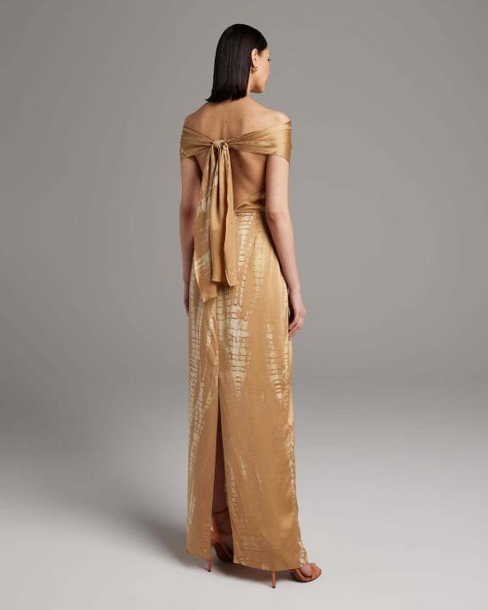  보즈 롱 원피스 타이 다이 컨버터블 드레스 - VOZ