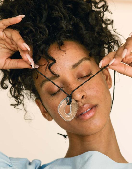  클레드 목걸이/팬던트 조각 대형 참 목걸이 | A