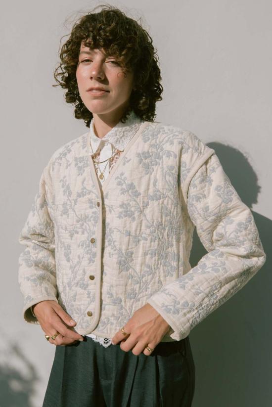  Jess Meany 코트 제스 미니 아가베 퀼팅  벨플라워 - OTHER BRANDS