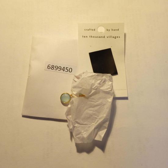  Ten Thousand Villages 이어링 만 개의 마을 소나 캘세도니 블루 젬 드롭 - Ten Thousand Villages