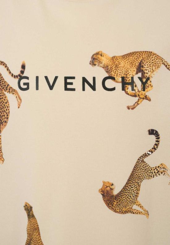  [키즈] 지방시 티셔츠 키즈 크롭 티셔츠 아이보리 - GIVENCHY