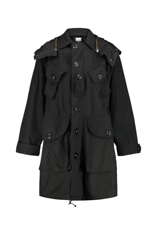  마르지엘라 코트 Maison Margiela 코튼 카반  블랙