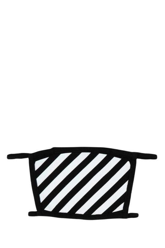  오프화이트 스포츠웨어 스트라이프 마스크 블랙/화이트