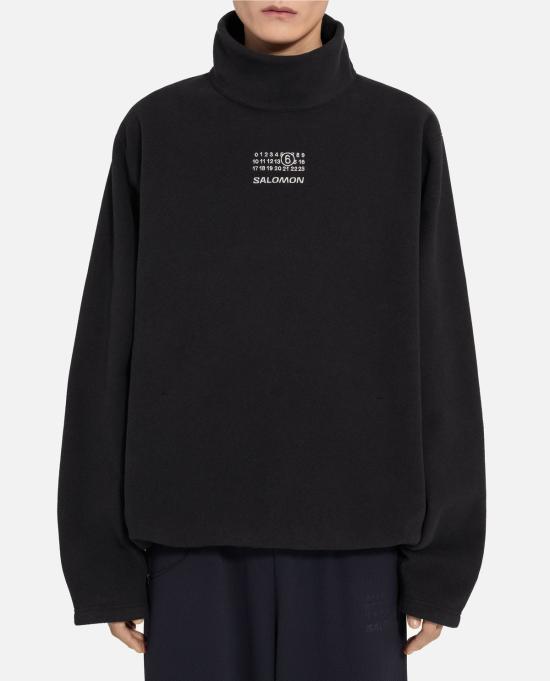  MM6 메종마르지엘라 긴팔 티셔츠 Mm6 메종 마르지엘라 스웨트셔츠 블랙 - MM6 MAISON MARGIELA