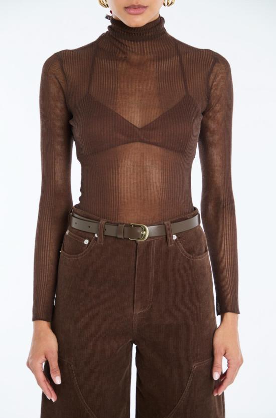  세로야 터틀넥 세르오야 파이퍼 스웨터 슬레이트 브라운
