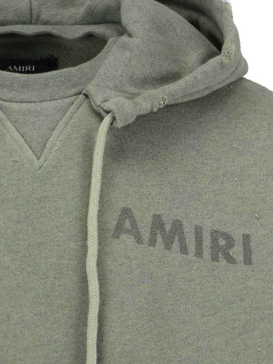  아미리 긴팔 티셔츠 로고 스웨트셔츠 그린 - AMIRI