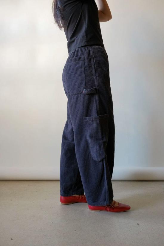  밀스 크롭 팬츠 식사 셰프 팬츠 검은깨 - MEALS