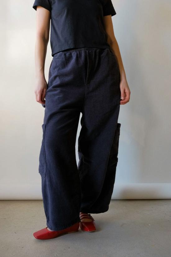  밀스 크롭 팬츠 식사 셰프 팬츠 검은깨