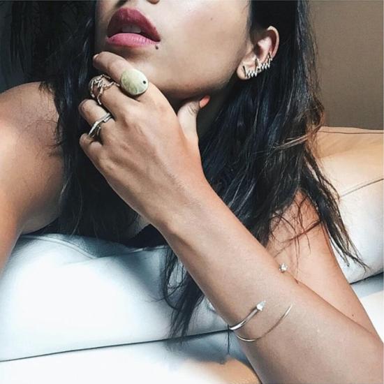  타린 토마스 반지 하비 링 블랙 다이아몬드