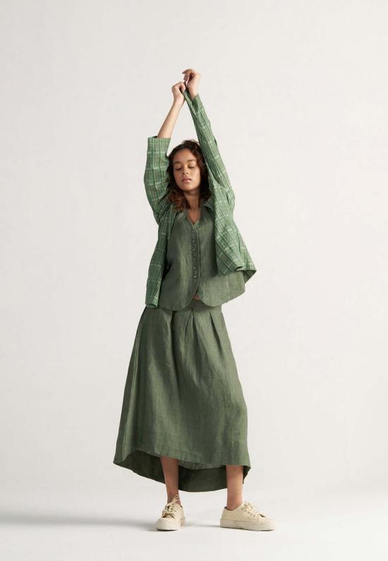  이키비 수트 자켓 티룸 가든 그린 블레이저 그린 - IKKIVI