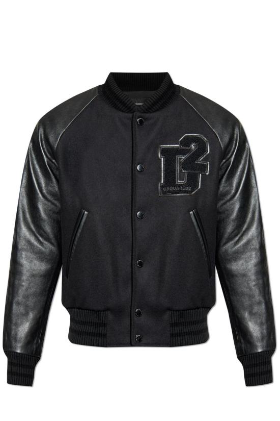  디스퀘어드2 봄버 자켓 Dsquared2 봄버 재킷 블랙