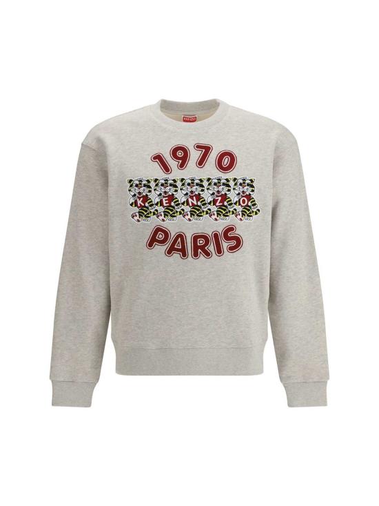  겐조 긴팔 티셔츠 와일드 타이거 코튼 스웨트셔츠