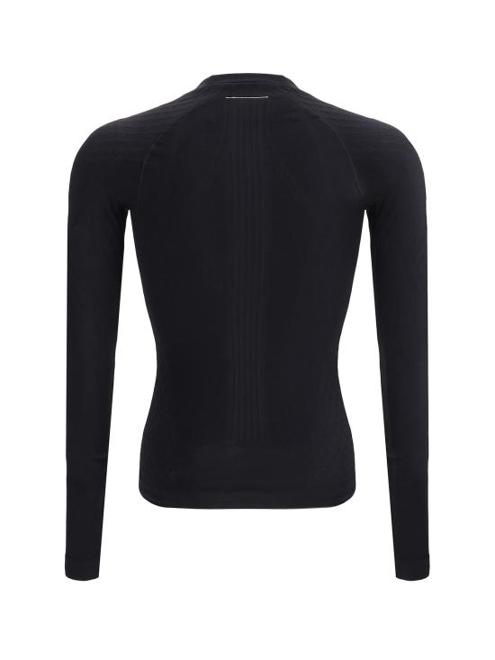  MM6 메종마르지엘라 긴팔 티셔츠 Mm6 메종 마르지엘라 Mm6 X 살로몬 롱 슬리브 써멀 저지 딥 블랙 - MM6 MAISON MARGIELA