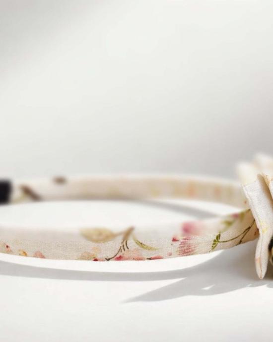  [키즈] Piper&Cloth 헤어 액세서리 Three Little Bows Headband Orchard Bloom - PIPER&CLOTH