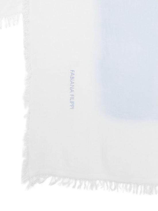  파비아나 필리피 머플러/스카프 프린지 장식 스카프 클리어 블루