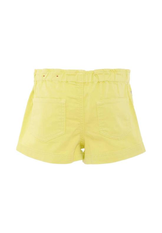  [키즈] 디젤 쇼츠/버뮤다 로고 패치가 있는 노란색 반바지 - DIESEL