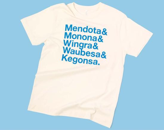  LATLONG.SHOP 반팔 티셔츠 Latlong.Shop Five Lakes Ss Tee Natural - LATLONG.SHOP