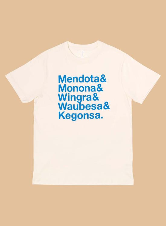  LATLONG.SHOP 반팔 티셔츠 Latlong.Shop Five Lakes Ss Tee Natural