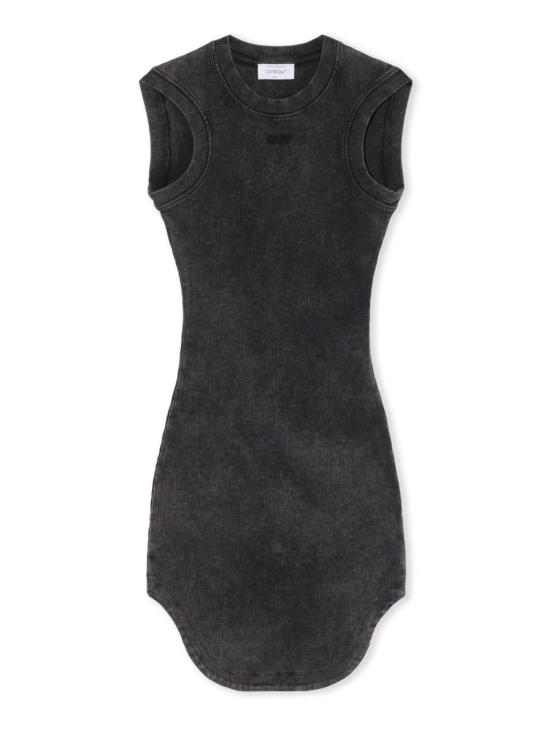  오프화이트 숏 원피스 오프 화이트 미니 드레스 오프 스탬프 드레스 그레이