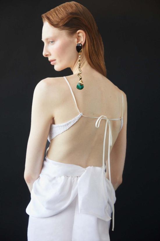  Luisa et La Luna 롱 스커트 Luisa Et La Luna 아우라 스커트 블랑 - OTHER BRANDS