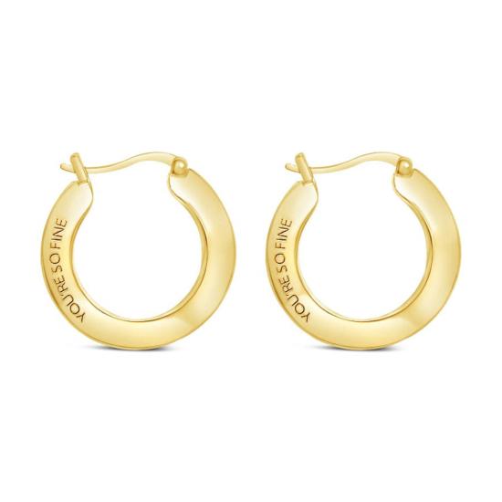  시에라 윈터 주얼리 이어링 마일 하이 후프  골드 베르메일 - SIERRA WINTER JEWELRY