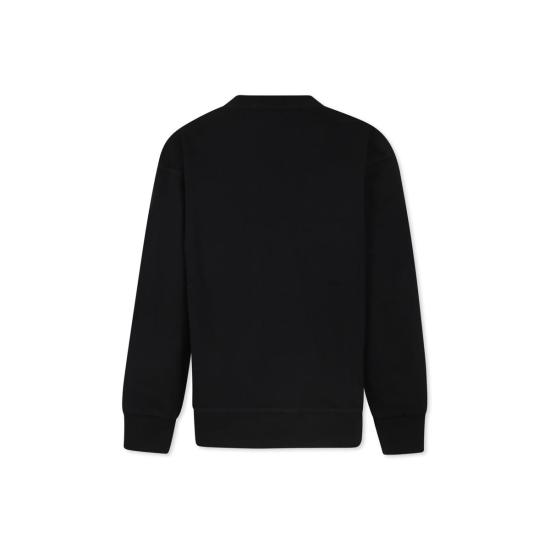  [키즈] 디스퀘어드2 풀오버 키즈 Dsquared2 블랙 스웨트셔츠 - DSQUARED2