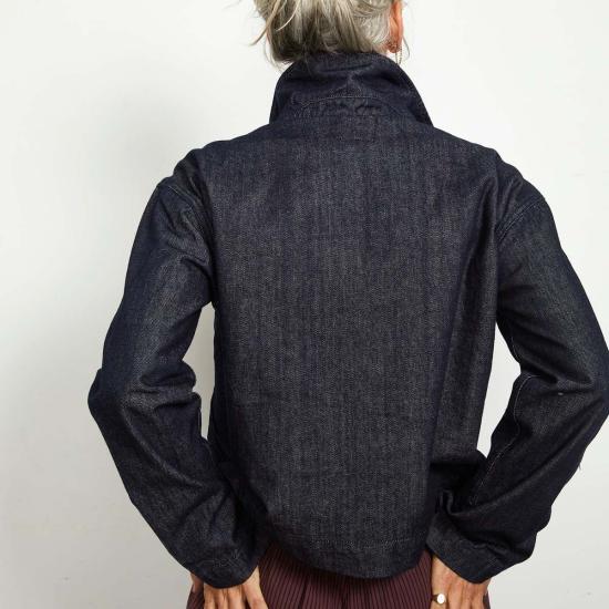  론 데님 자켓 Lwn 캑터스 데님 재킷 인디고 로우 워시 - LWN