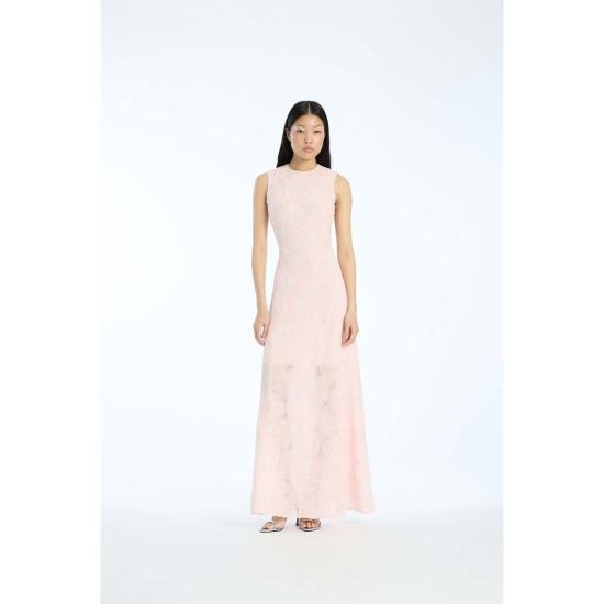  로테이트 바이 크리스텐슨 롱 원피스 로테이트 비르거 크리스텐센 메시 맥시 드레스 오키드 아이스