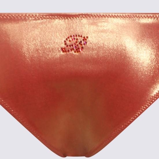  블루마린 비키니 수영복 슬립  커버업 파파야 오렌지 - BLUMARINE