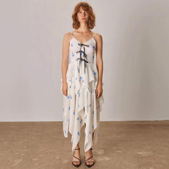  나야 레아 롱 스커트 다이애나 스커트 블루 플로럴 - NAYA REA