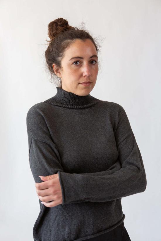  Erica Tanov 터틀넥 에리카 타노프 마틸다 피마 코튼  차콜