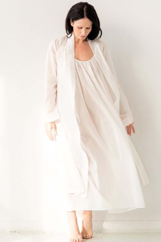  Salua Lingerie 라운지 웨어 살루아 란제리 클래식 롱 코튼/실크 로브